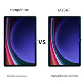 MyBat Tempered Glass Screen Protector for Samsung Galaxy Tab S10+ / Tab S9+/X800 (Galaxy Tab S8+) / T730 (Galaxy Tab S7 FE 5G 12.4) / Galaxy Tab S7+ - ClearGalaxy Tab S9+
